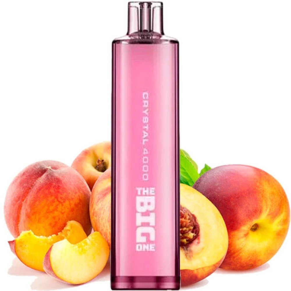 Jednorazowy Papieros Elektroniczny Kryształ The Big One Juicy Peach (4000 Zaciągnięć)