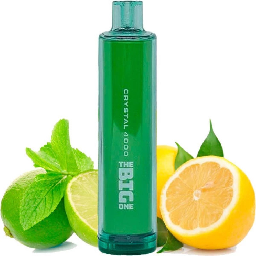 Jednorazowy Papieros Elektroniczny Kryształ The Big One Lemon Lime (4000 Zaciągnięć)