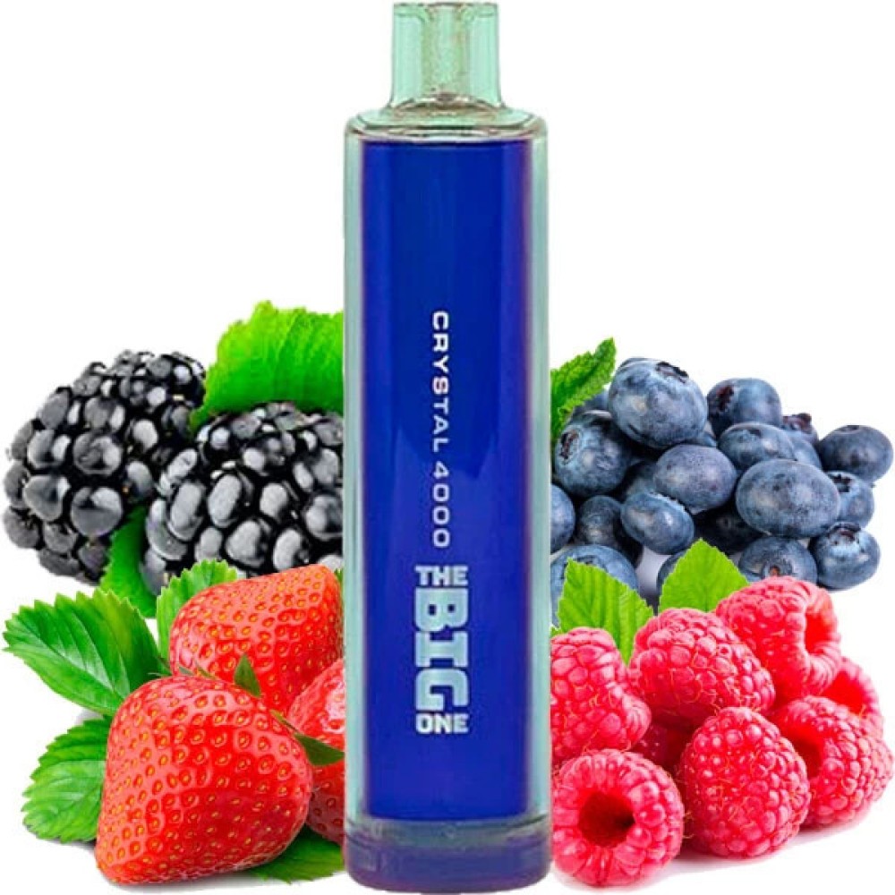 Jednorazowy Papieros Elektroniczny Kryształ The Big One Mieszane Jagody (4000 Zaciągnięć)