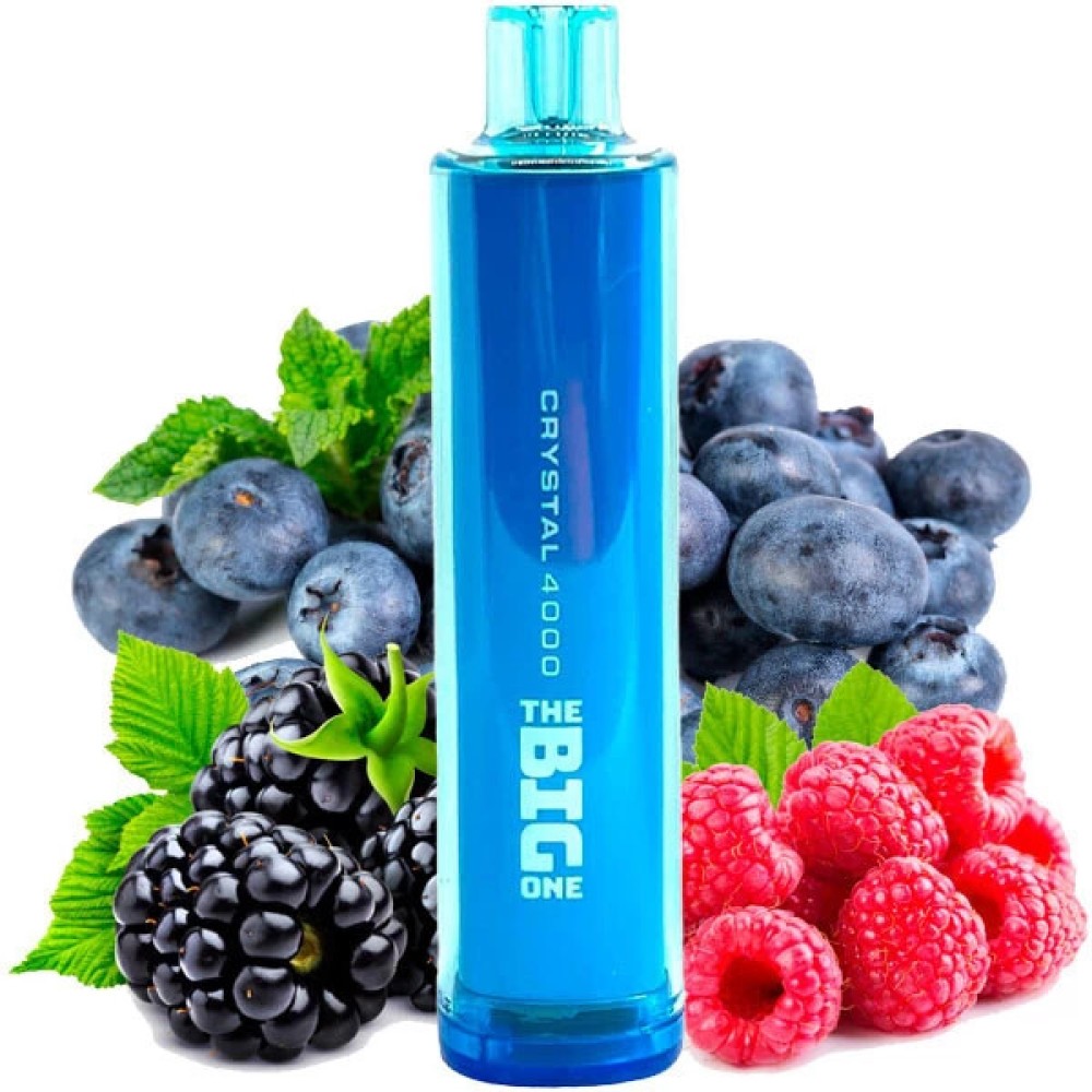Jednorazowy papieros elektroniczny Crystal The Big One Mr Blue (Mr Blue) (4000 zaciągnięć)