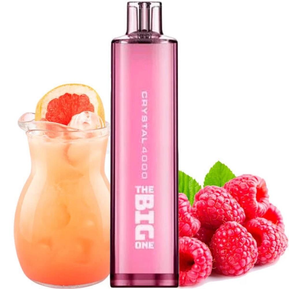 Jednorazowy Papieros Elektroniczny Kryształ The Big One Pink Lemonade (Różowa Lemoniada) (4000 zaciągnięć)