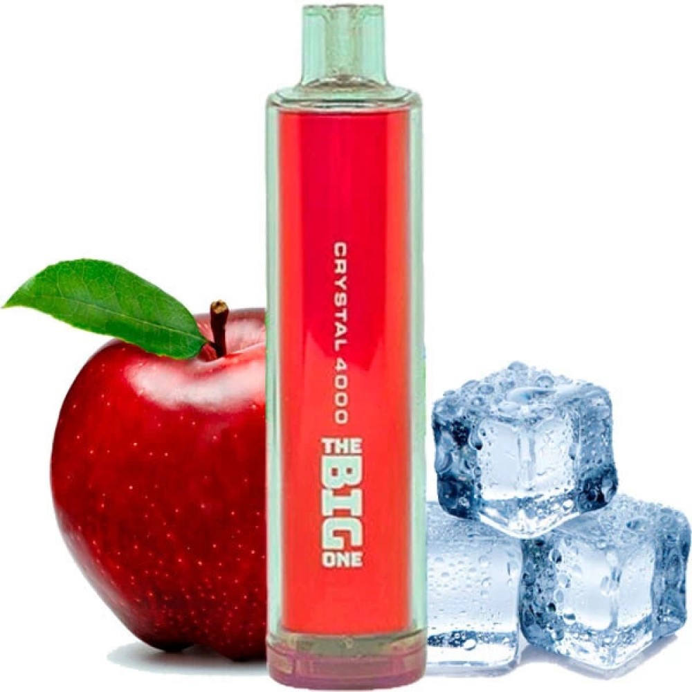 Jednorazowy Papieros Elektroniczny Kryształ The Big One Red Apple Ice (4000 Zaciągnięć)