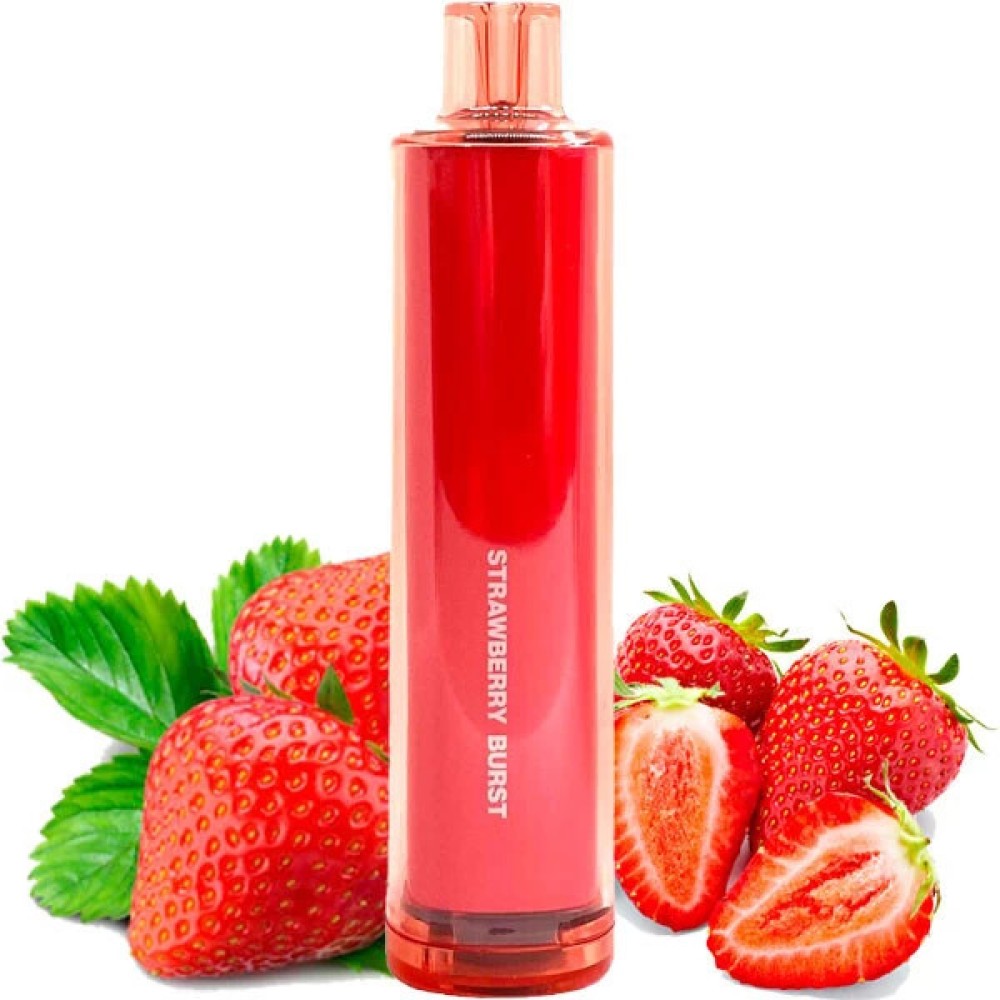 Jednorazowy papieros elektroniczny Crystal The Big One Strawberry Burst (4000 zaciągnięć)