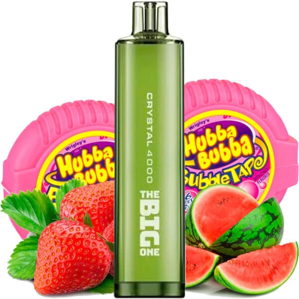 Jednorazowy elektroniczny papieros Crystal The Big One Strawberry Watermelon Bubblegum (Strawberry Watermelon Bubblegum) (4000 zaciągnięć)