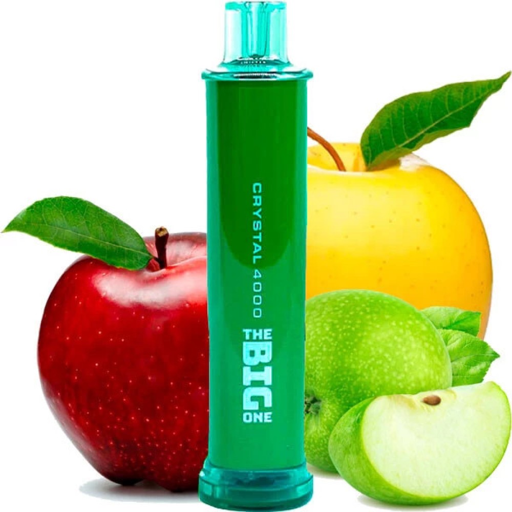 Jednorazowy Papieros Elektroniczny Kryształ The Big One Triple Apple (Triple Apple) (4000 zaciągnięć)