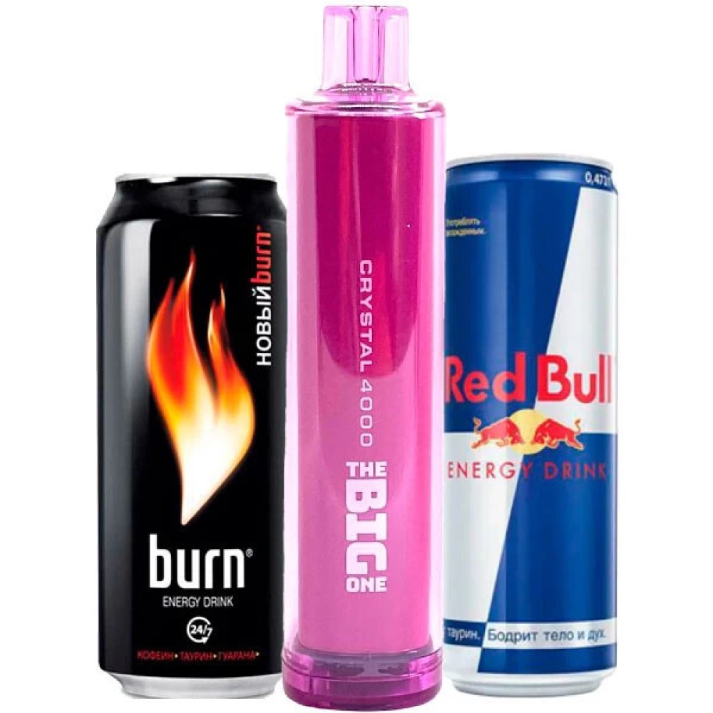 Jednorazowy papieros elektroniczny Crystal The Big One Vimto Bull (Vimto Bull) (4000 zaciągnięć)