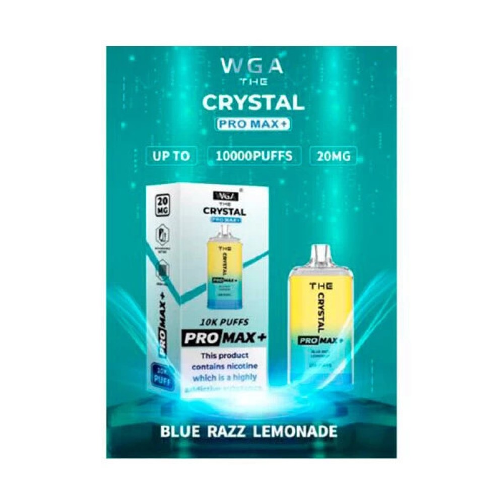 Jednorazowy papieros elektroniczny Crystal Pro Max Blue Razz Lemonade (10000 zaciągnięć)