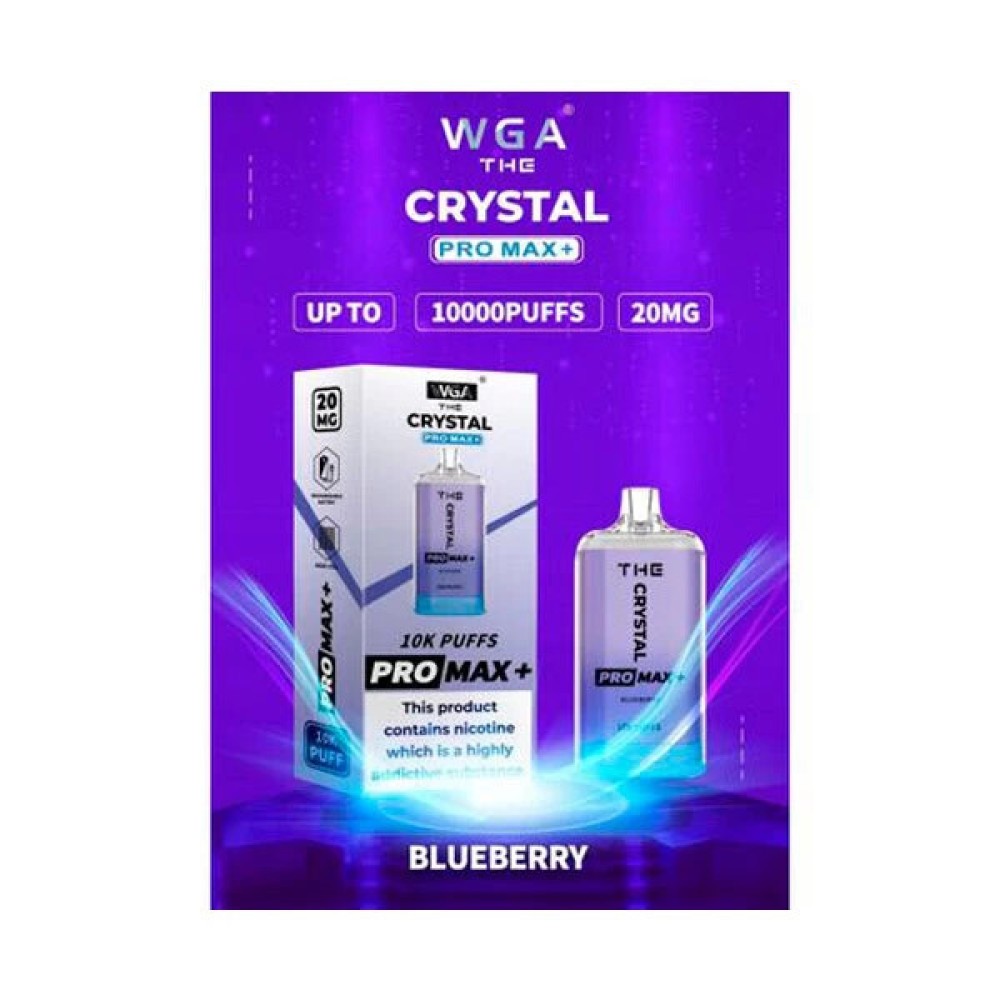 Jednorazowy papieros elektroniczny Crystal Pro Max Blueberry (10000 zaciągnięć)