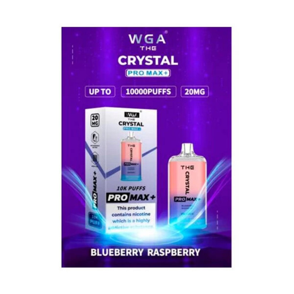 Jednorazowy papieros elektroniczny Crystal Pro Max Blueberry Raspberry (10000 zaciągnięć)