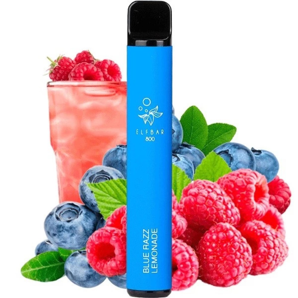Jednorazowy papieros elektroniczny Elf Bar Bar Blue Razz Lemonade (800 zaciągnięć)