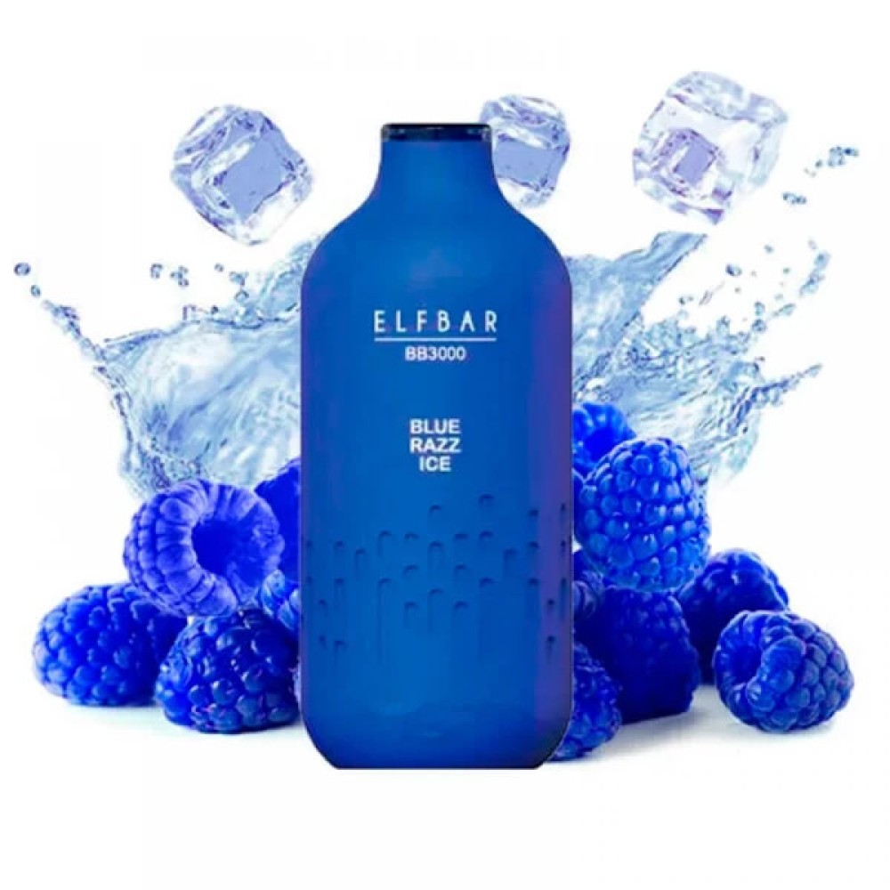 Jednorazowy papieros elektroniczny Elf Bar BB Blue Razz Ice (3000 zaciągnięć)