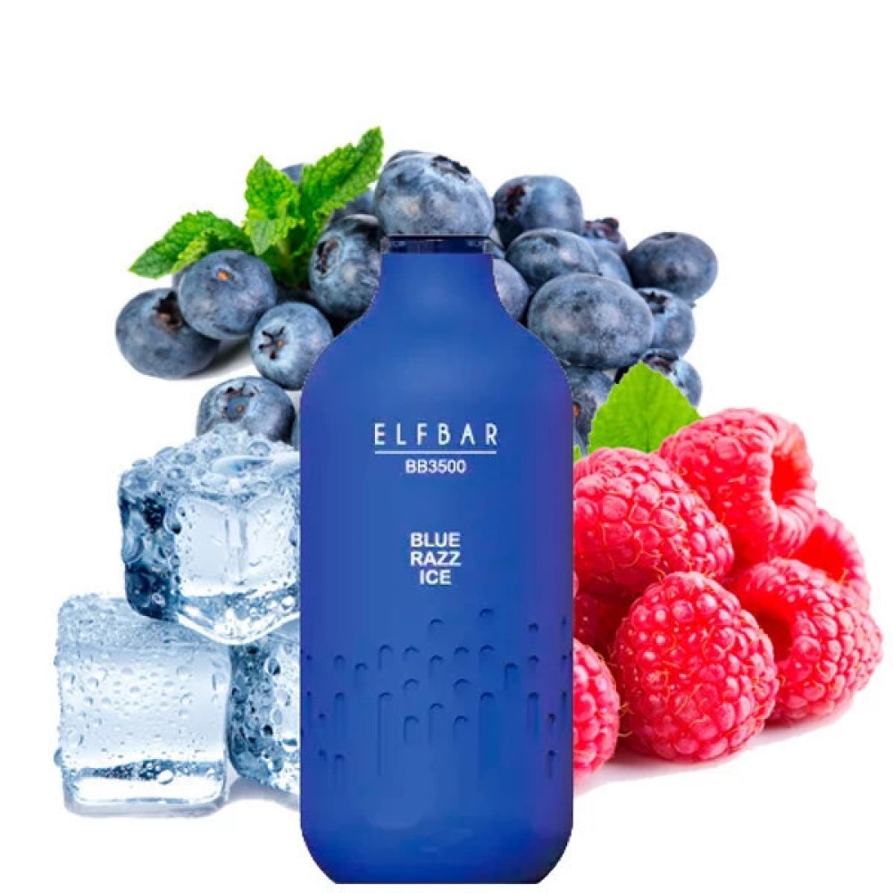 Jednorazowy papieros elektroniczny Elf Bar BB Blue Razz Ice (3500 zaciągnięć)