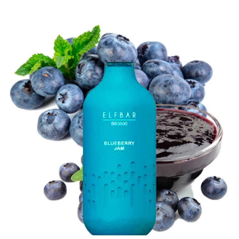 Jednorazowy papieros elektroniczny Elf Bar BB Blueberry Jam (3500 zaciągnięć)