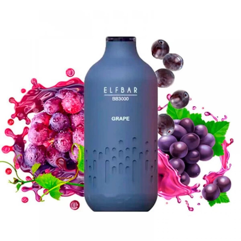 Jednorazowy papieros elektroniczny Elf Bar BB Grape (3000 zaciągnięć)