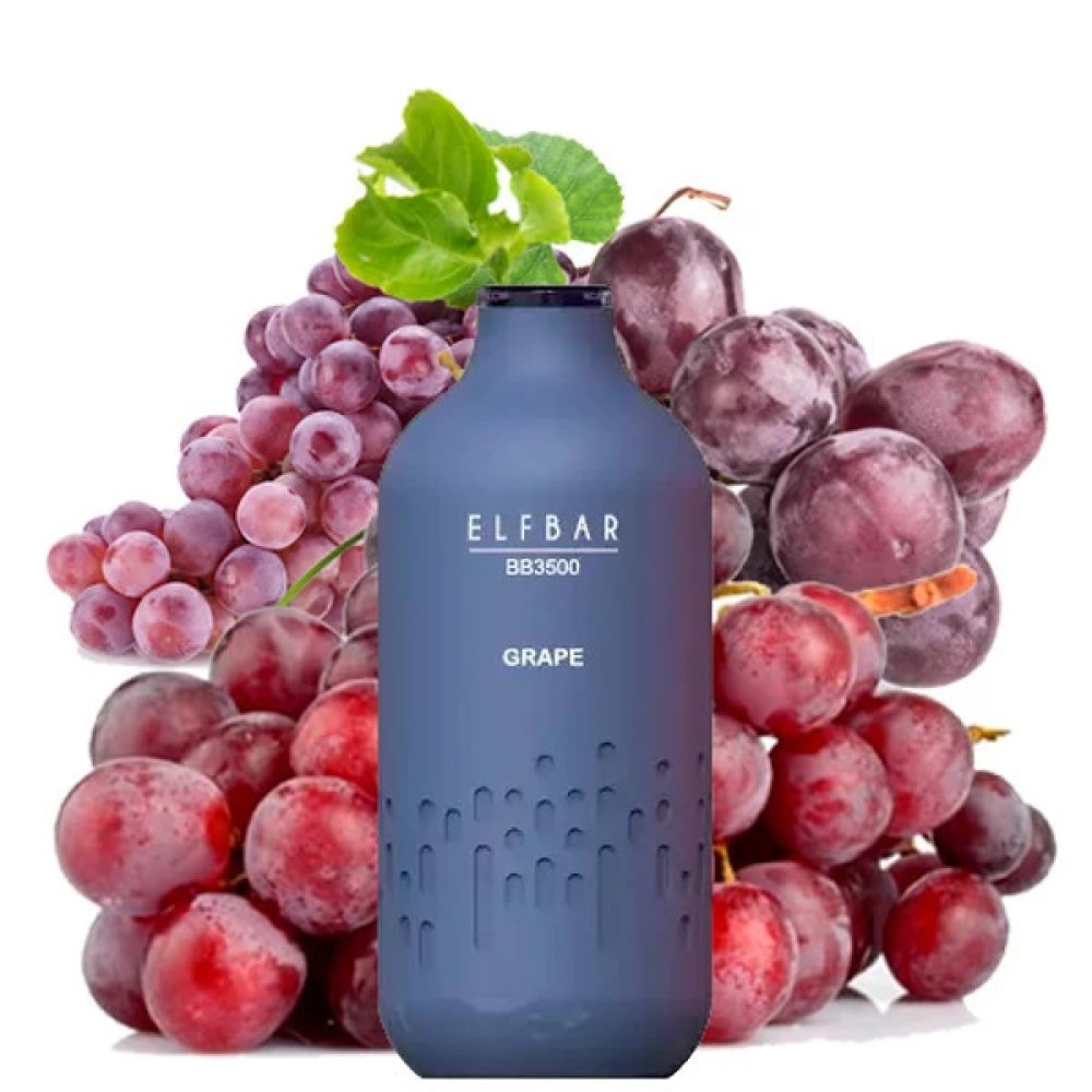 Jednorazowy papieros elektroniczny Elf Bar BB Grape (3500 zaciągnięć)