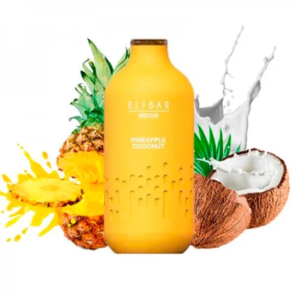 Jednorazowy papieros elektroniczny Elf Bar BB o smaku ananasa i kokosa (3000 zaciągnięć)