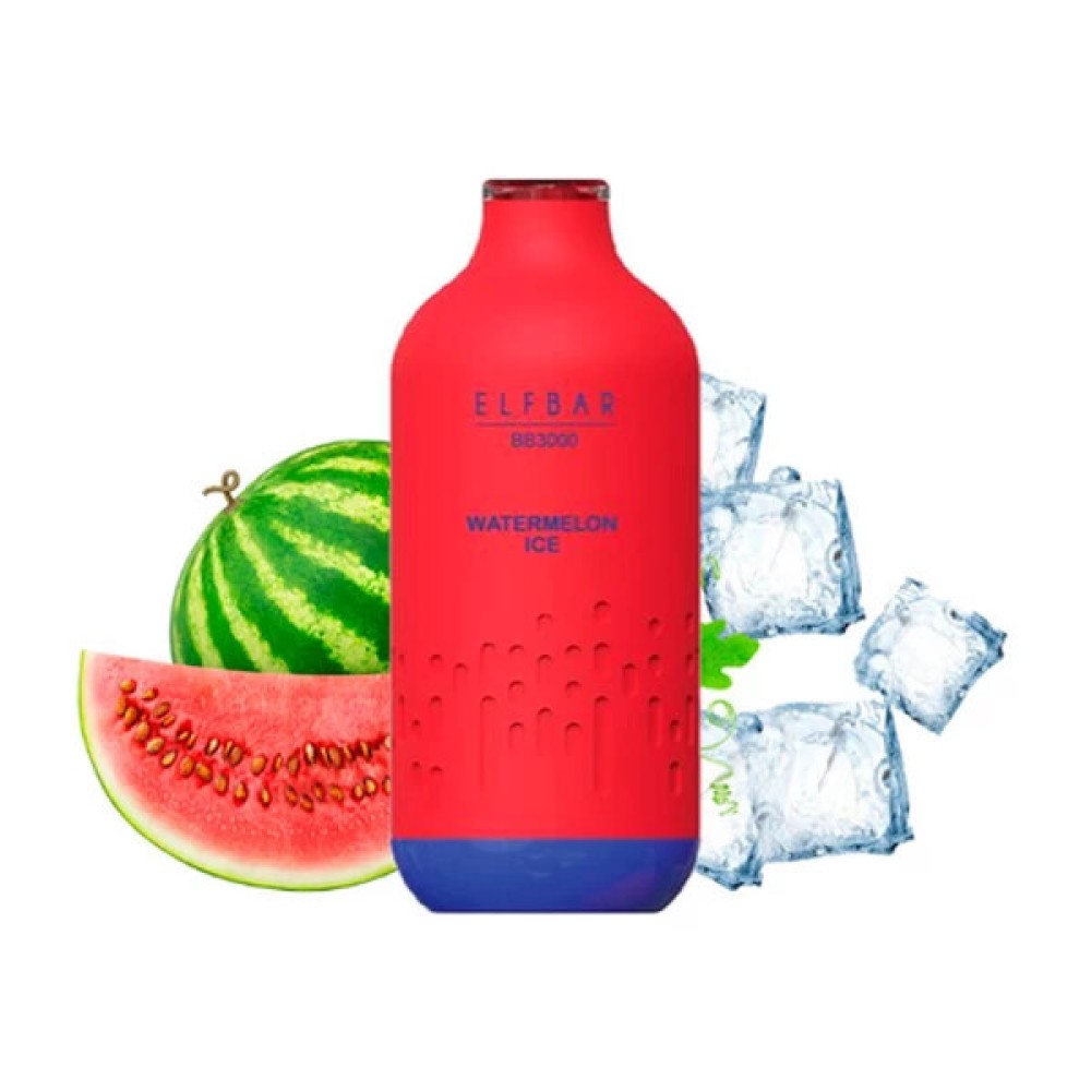 Jednorazowy papieros elektroniczny Elf Bar BB Watermelon Ice (3000 zaciągnięć)