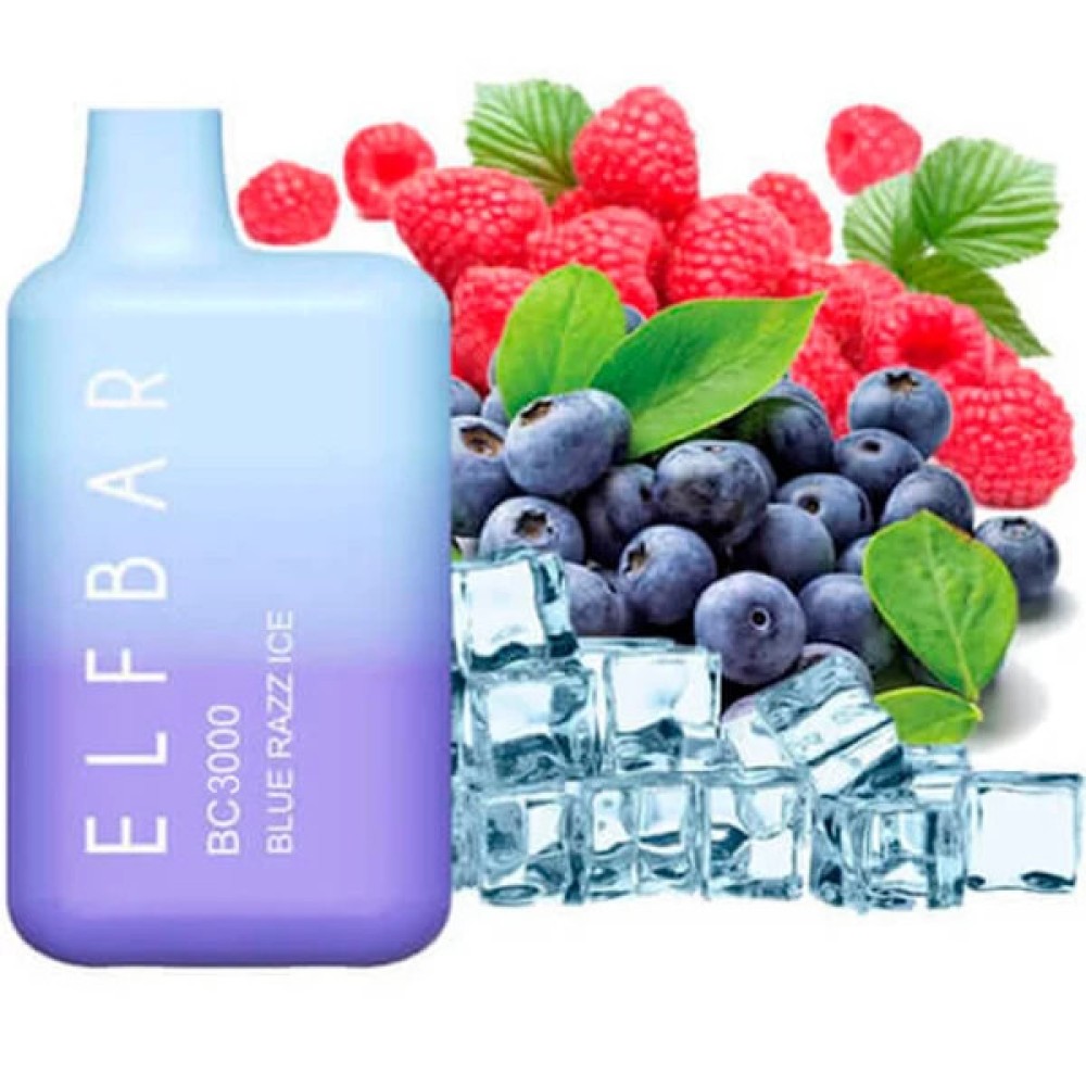 Jednorazowy papieros elektroniczny Elf Bar BC Blue Razz Ice (3000 zaciągnięć)