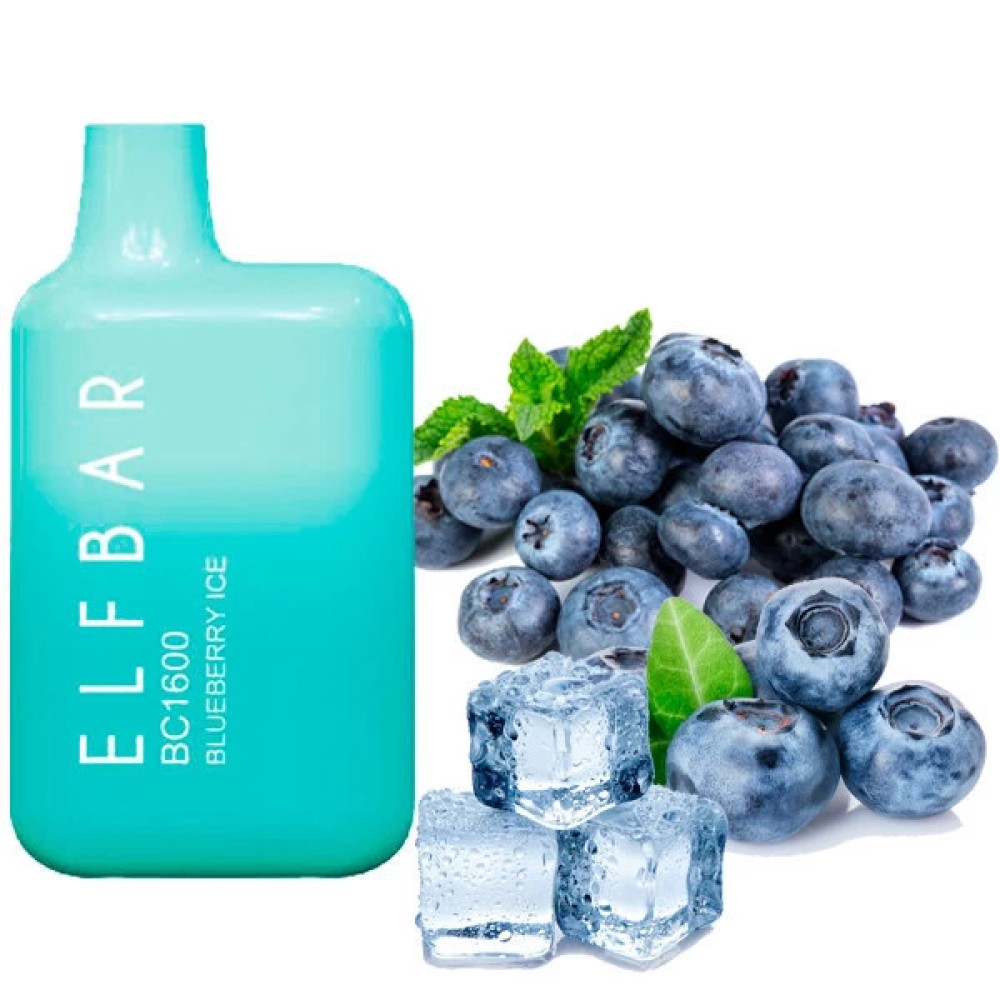 Jednorazowy papieros elektroniczny Elf Bar BC Blueberry Ice (1600 zaciągnięć)