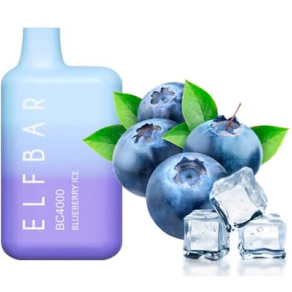 Jednorazowy papieros elektroniczny Elf Bar BC Blueberry Ice (4000 zaciągnięć)