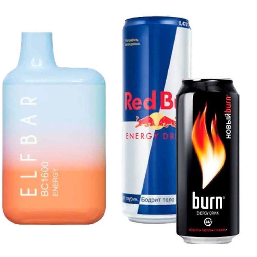 Jednorazowy papieros elektroniczny Elf Bar BC Energy (napój energetyczny) (1600 zaciągnięć)