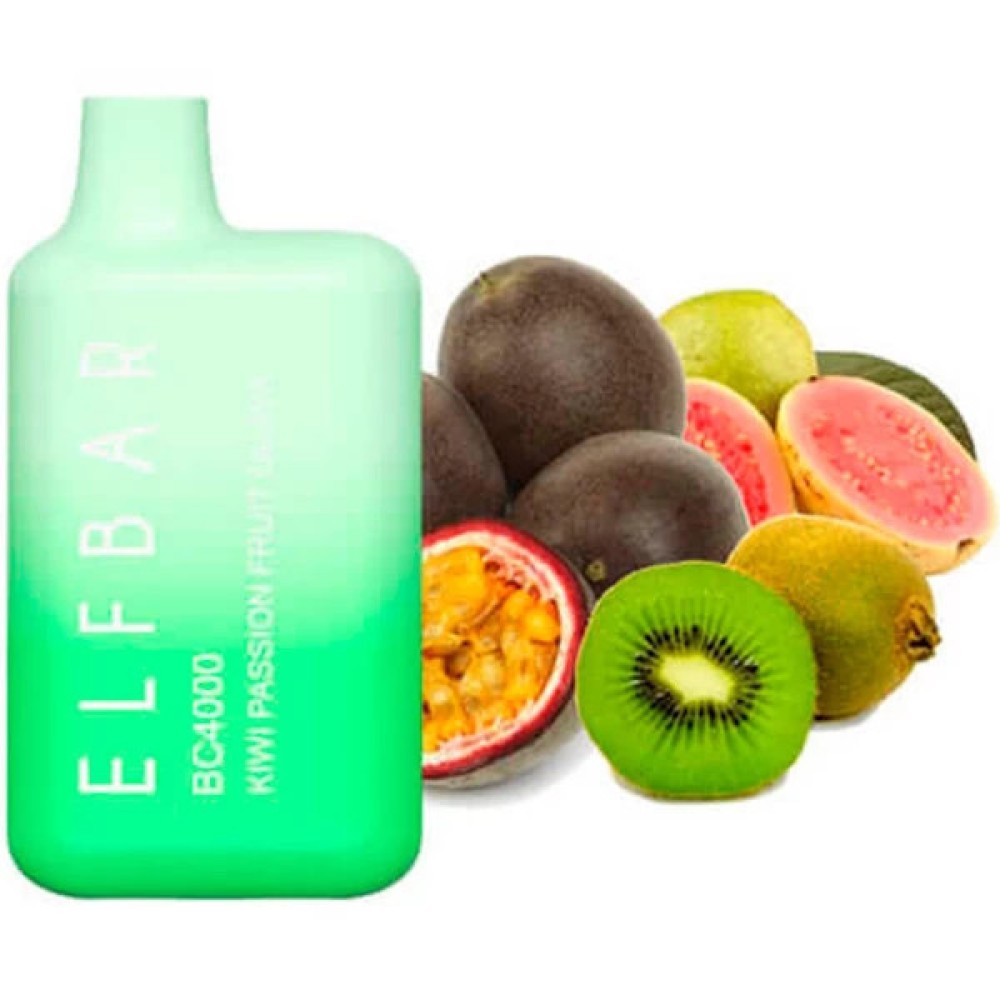 Jednorazowy papieros elektroniczny Elf Bar BC Kiwi Passion Fruit Guava (4000 zaciągnięć)