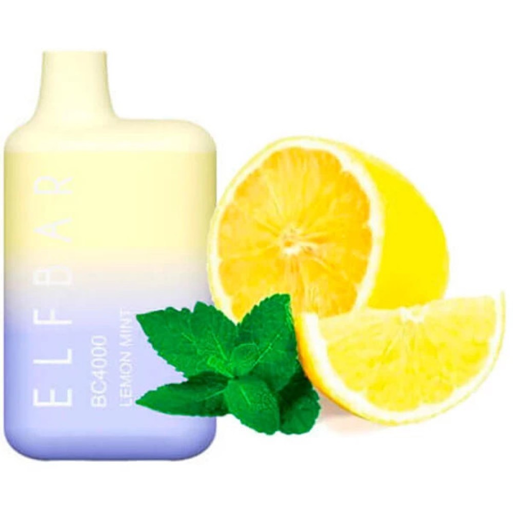 Jednorazowy papieros elektroniczny Elf Bar BC Lemon Mint (Lemon Mint) (4000 zaciągnięć)
