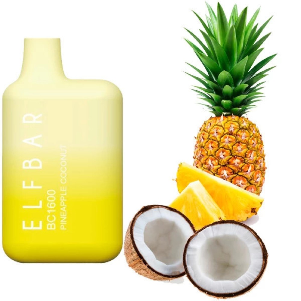 Jednorazowy papieros elektroniczny Elf Bar BC Pineapple Coconut (1600 zaciągnięć)