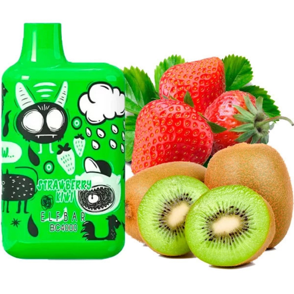 Jednorazowy papieros elektroniczny Elf Bar BC Strawberry Kiwi (4000 zaciągnięć) (LE)