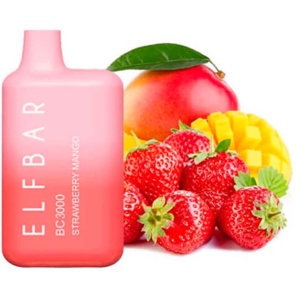 Jednorazowy papieros elektroniczny Elf Bar BC Strawberry Mango (Strawberry Mango) (3000 zaciągnięć)