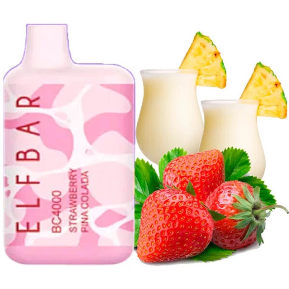 Jednorazowy papieros elektroniczny Elf Bar BC Strawberry Pina Colada (4000 zaciągnięć)