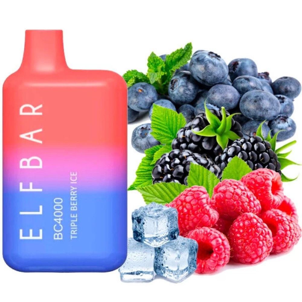 Jednorazowy papieros elektroniczny Elf Bar BC Triple Berry Ice (Triple Berry Ice) (4000 zaciągnięć)
