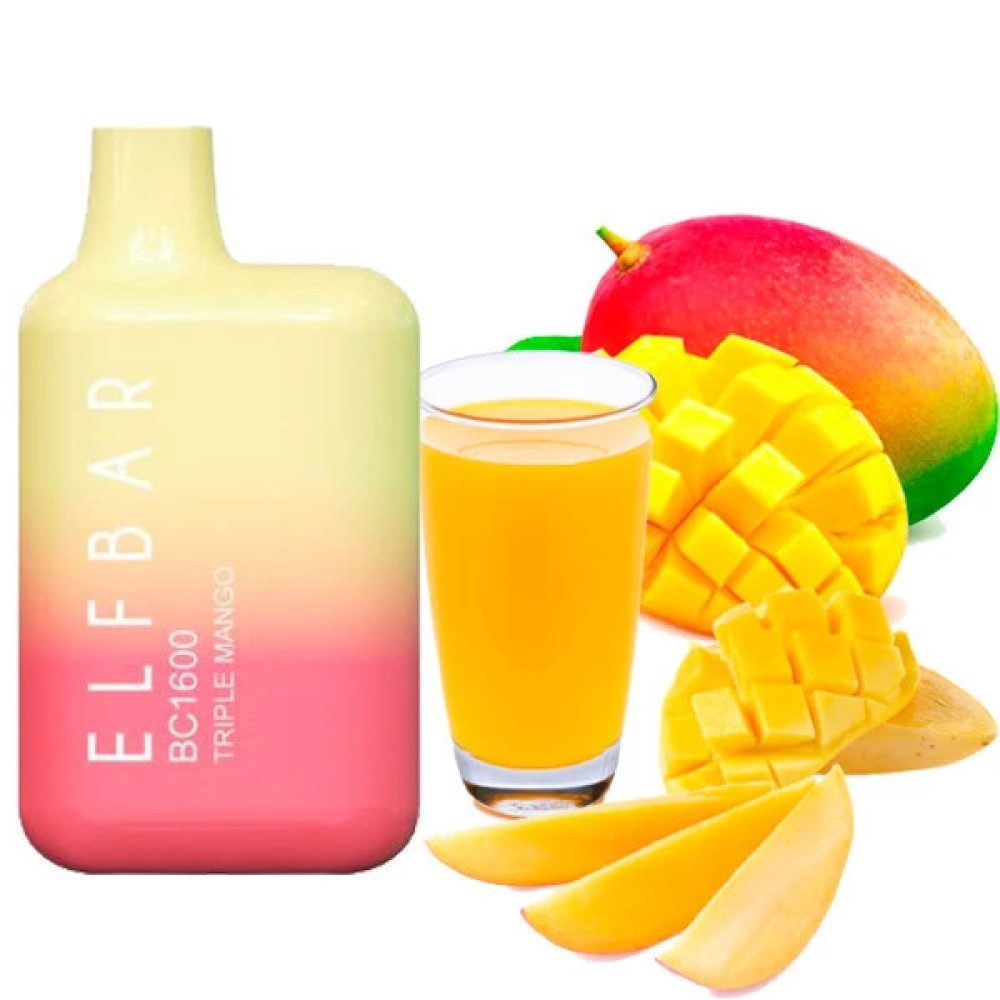 Jednorazowy papieros elektroniczny Elf Bar BC Triple Mango (Triple Mango) (1600 zaciągnięć)