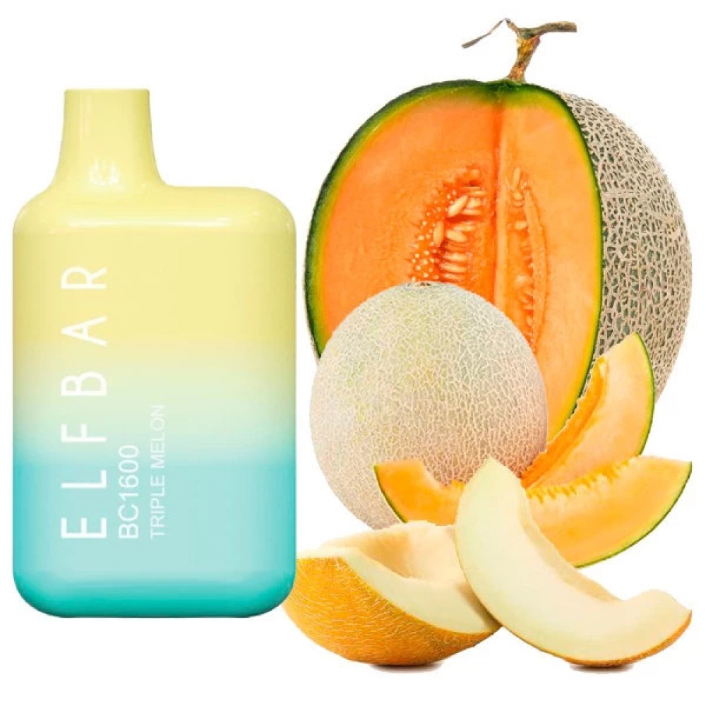 Jednorazowy papieros elektroniczny Elf Bar BC Triple Melon (1600 zaciągnięć)