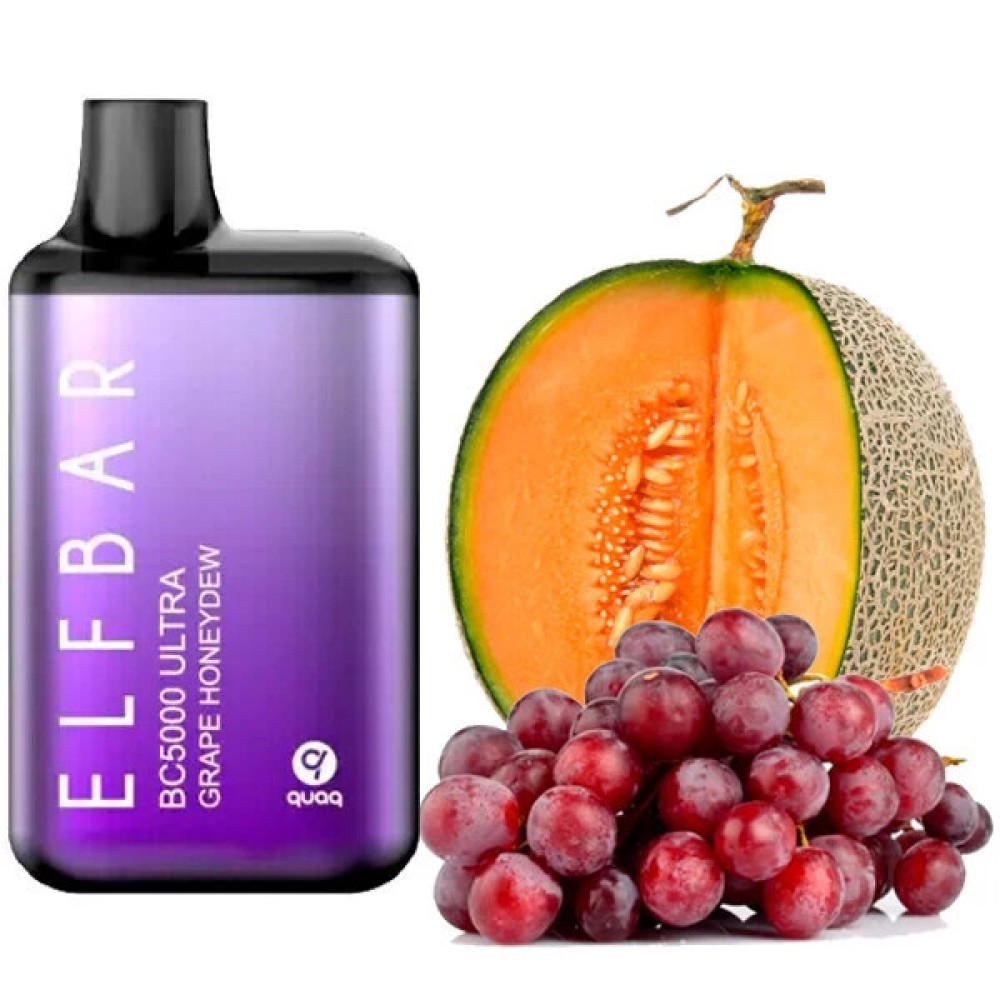 Jednorazowy papieros elektroniczny Elf Bar BC Ultra Grape Honeydew (5000 zaciągnięć)