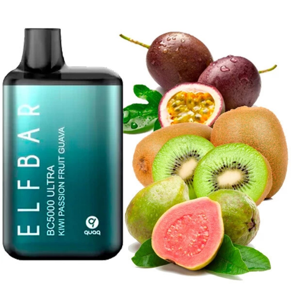 Jednorazowy papieros elektroniczny Elf Bar BC Ultra Kiwi Passion Fruit Guava (5000 zaciągnięć)