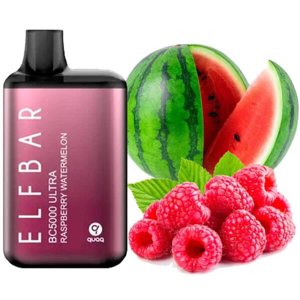 Jednorazowy papieros elektroniczny Elf Bar BC Ultra Raspberry Watermelon (5000 zaciągnięć)