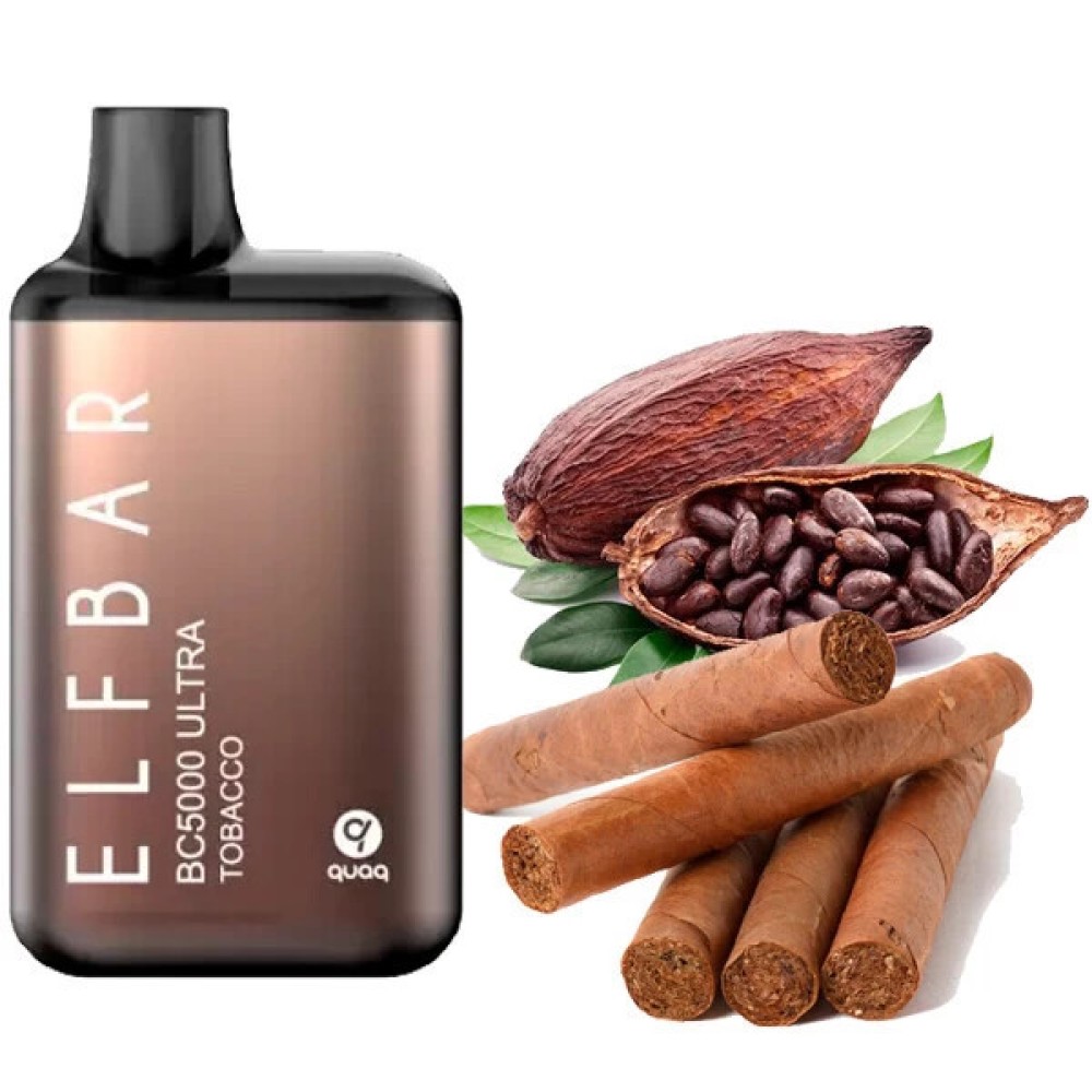Jednorazowy papieros elektroniczny Elf Bar BC Ultra Tobacco (tytoń) (5000 zaciągnięć)
