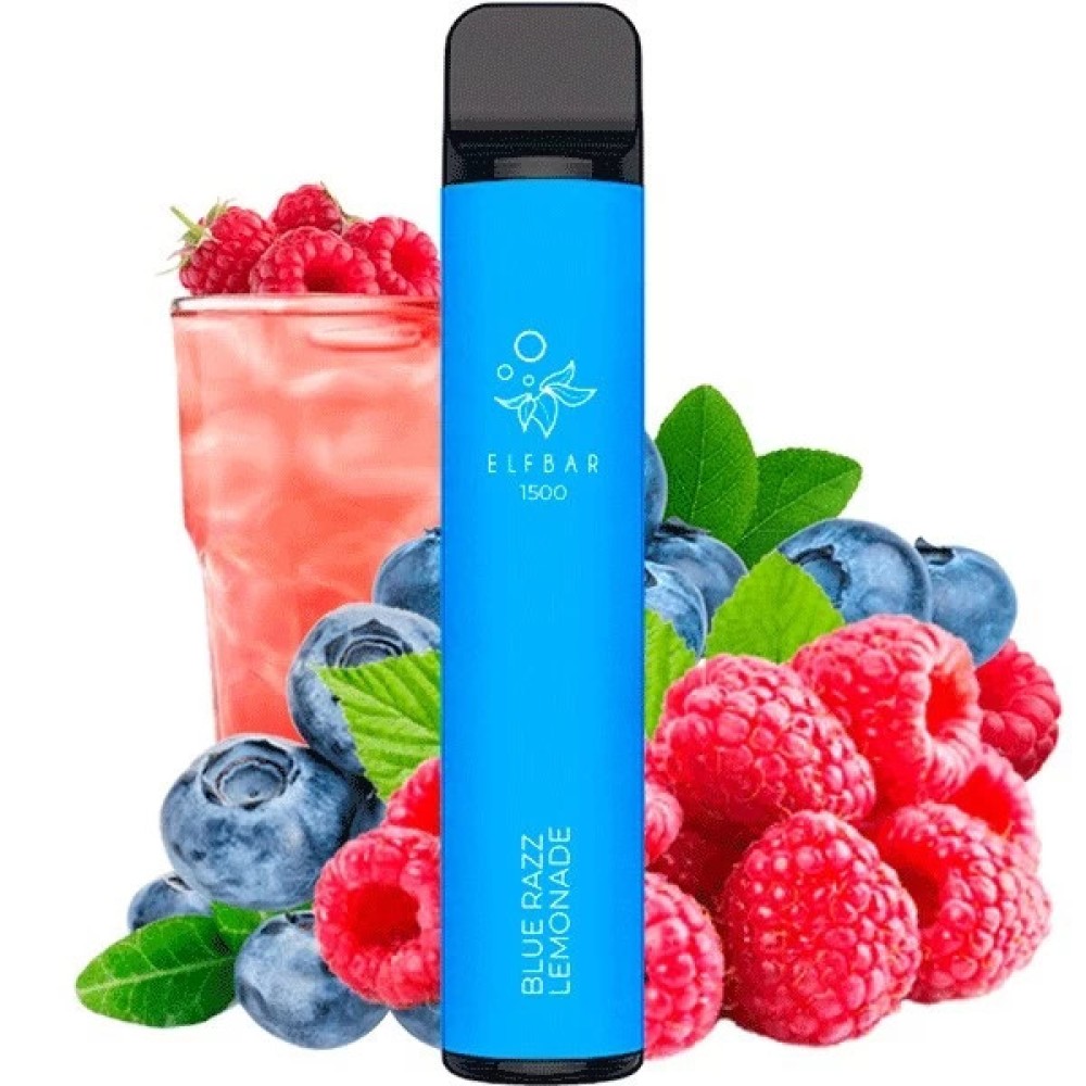 Jednorazowy papieros elektroniczny Elf Bar Blue Razz Lemonade (1500 zaciągnięć)