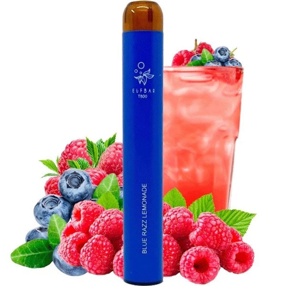 Jednorazowy papieros elektroniczny Elf Bar Blue Razz Lemonade (800 zaciągnięć) (z filtrem)