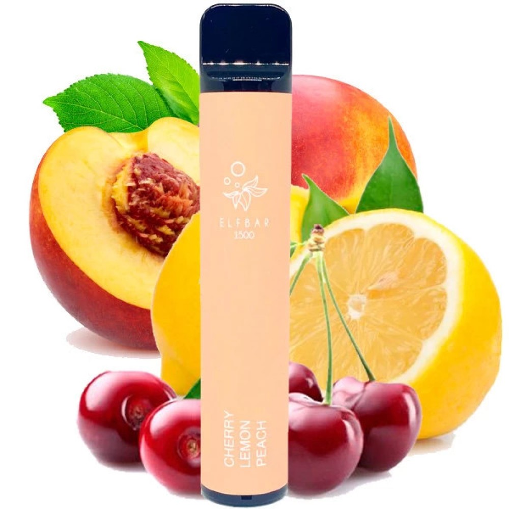 Jednorazowy papieros elektroniczny Elf Bar Cherry Lemon Peach (Cherry Lemon Peach) (1500 zaciągnięć)