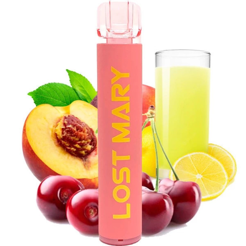 Jednorazowy papieros elektroniczny Elf Bar CM Lost Mary Cherry Peach Lemonade (Cherry Peach Lemonade) (1500 zaciągnięć)