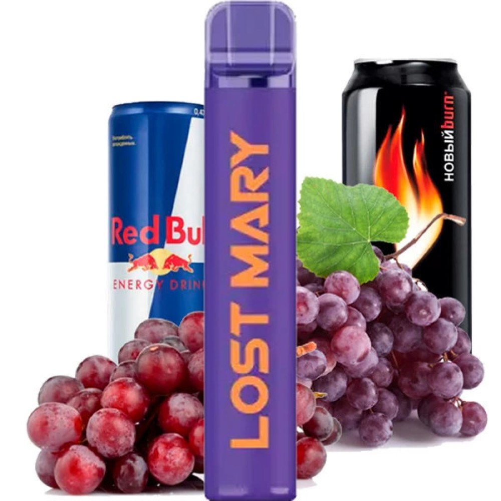Jednorazowy papieros elektroniczny Elf Bar CM Lost Mary Grape Energy (Grape Energy) (1500 zaciągnięć)