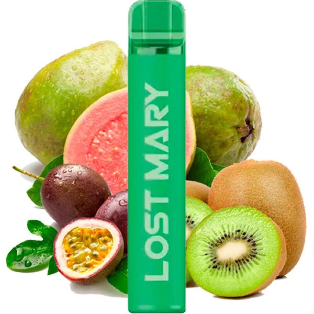 Jednorazowy papieros elektroniczny Elf Bar CM Lost Mary Kiwi Passion Fruit Guava (1500 zaciągnięć)