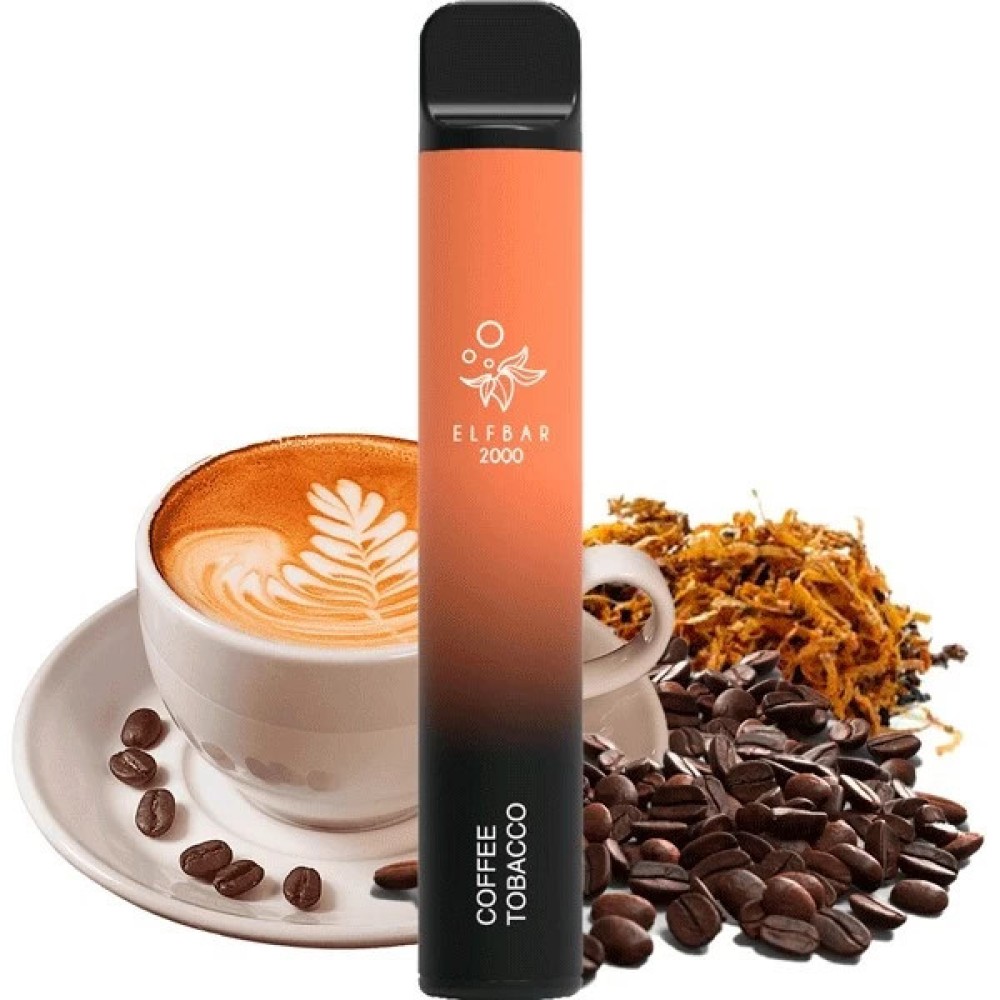 Jednorazowy papieros elektroniczny Elf Bar Coffee Tabacco (tytoń kawowy) (2000 zaciągnięć)