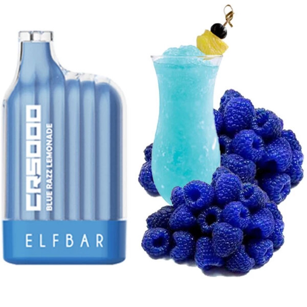 Jednorazowy papieros elektroniczny Elf Bar CR Blue Razz Lemonade (5000 zaciągnięć)