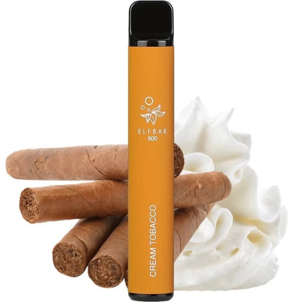 Jednorazowy papieros elektroniczny Elf Bar Cream Tobacco (Tytoń kremowy) (800 zaciągnięć)