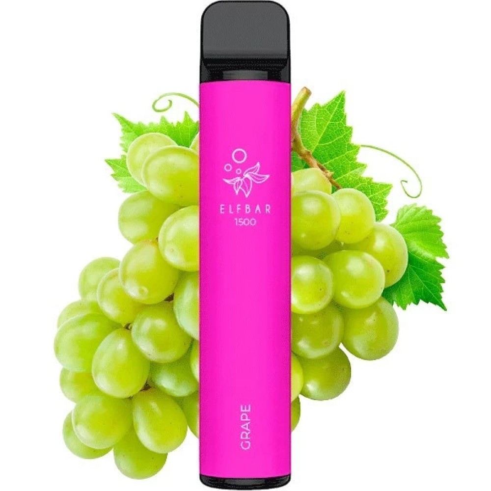 Jednorazowy papieros elektroniczny Elf Bar Grape (1500 zaciągnięć)