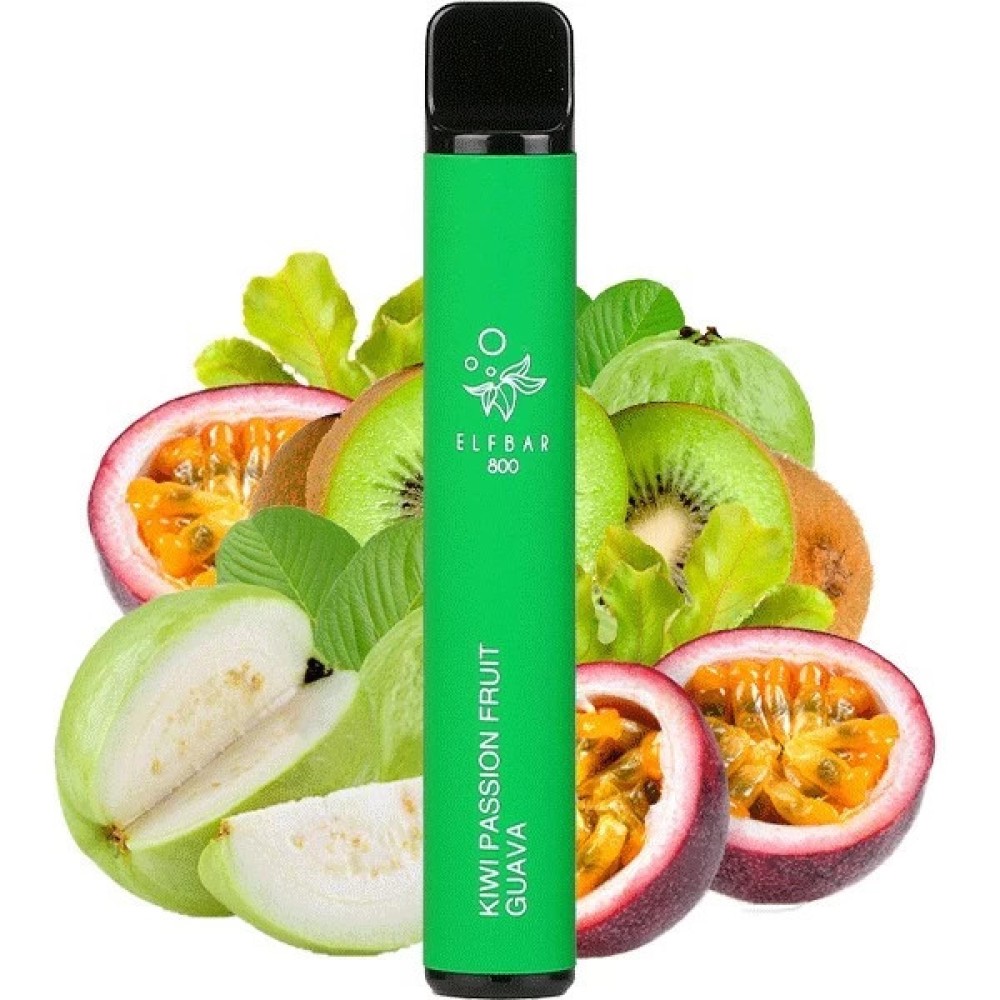 Jednorazowy papieros elektroniczny Elf Bar Kiwi Passion Fruit Guava (800 zaciągnięć)