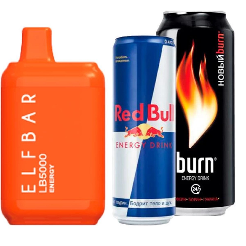 Jednorazowy papieros elektroniczny Elf Bar LB Energy (napój energetyczny) (5000 zaciągnięć)